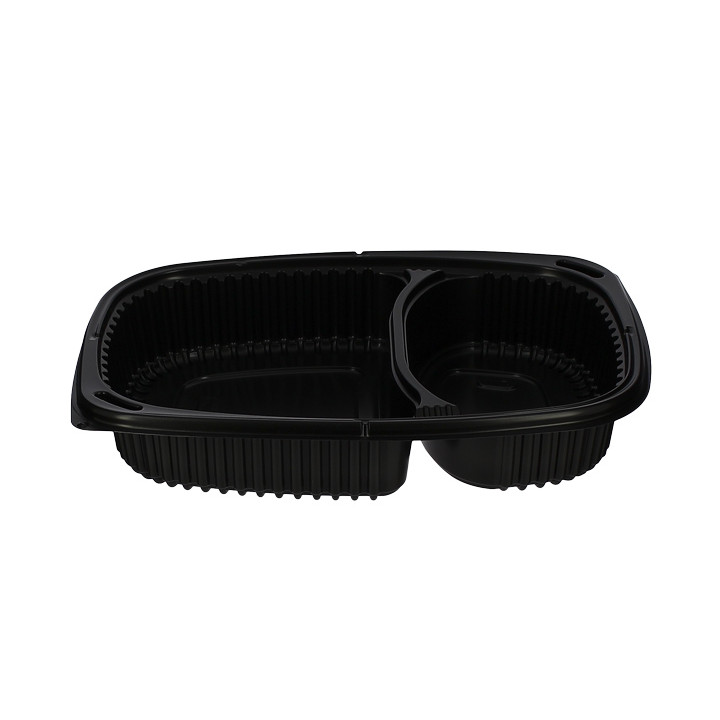 Plastic Container PP Rectangular Shape 2C 1250ml 25,5x18,9x4,5cm (320 Units)