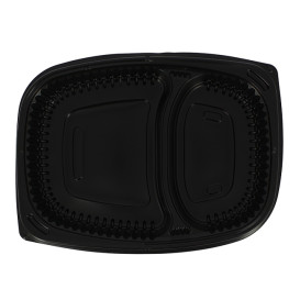 Plastic Container PP Rectangular Shape 2C 1250ml 25,5x18,9x4,5cm (320 Units)