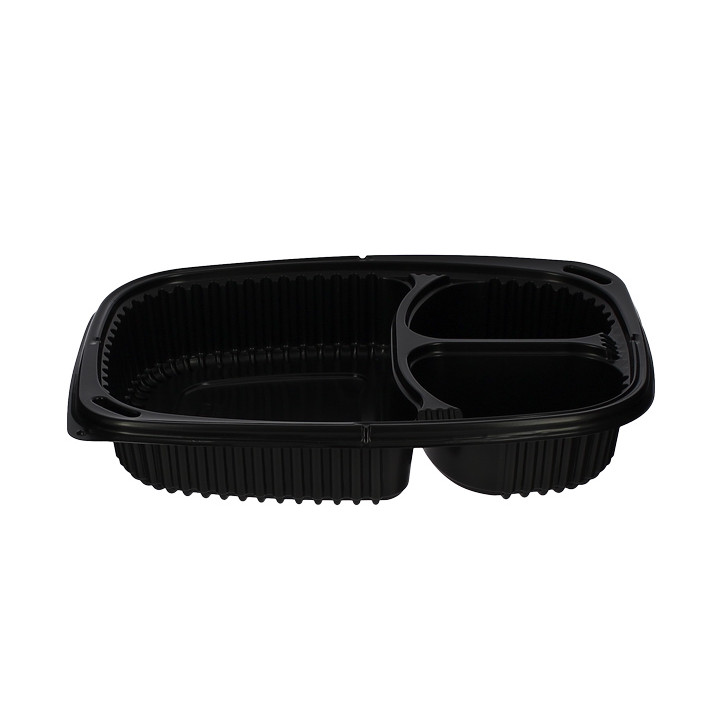 Plastic Container PP Rectangular Shape 3C 1250ml 25,5x18,9x4,5cm (320 Units)