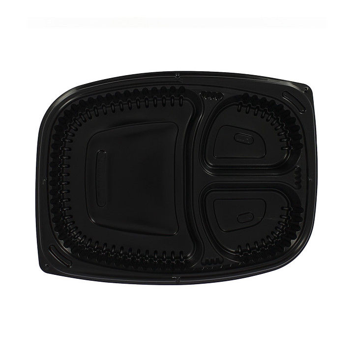 Plastic Container PP Rectangular Shape 3C 1250ml 25,5x18,9x4,5cm (40 Units) 