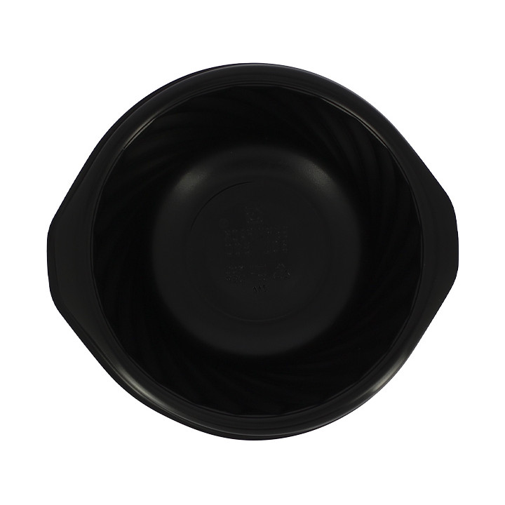 Plastic Deli Container PP Round Shape Black 550ml Ø14,9cm (100 Units)  