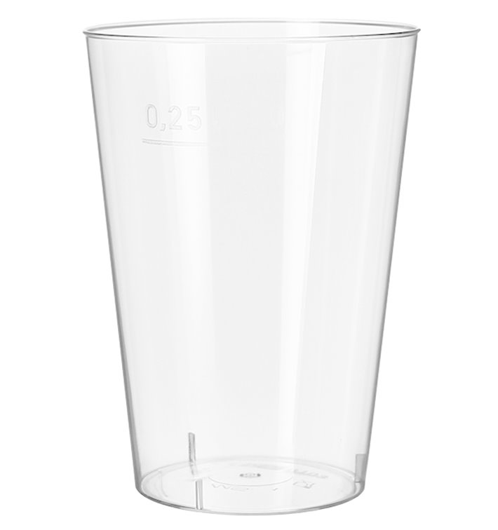 Plastic Cup PS Clear 250 ml (50 Units)