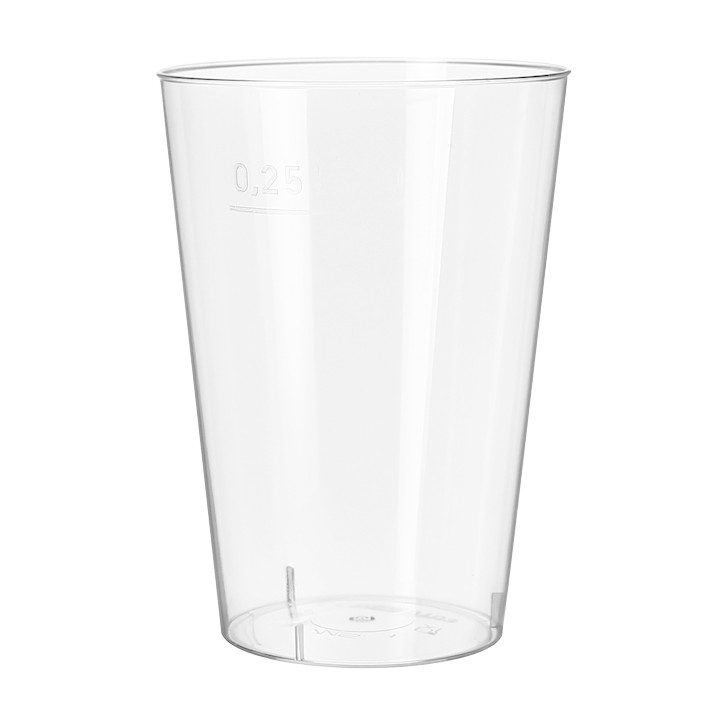 Plastic Cup PS Clear 250 ml (50 Units)