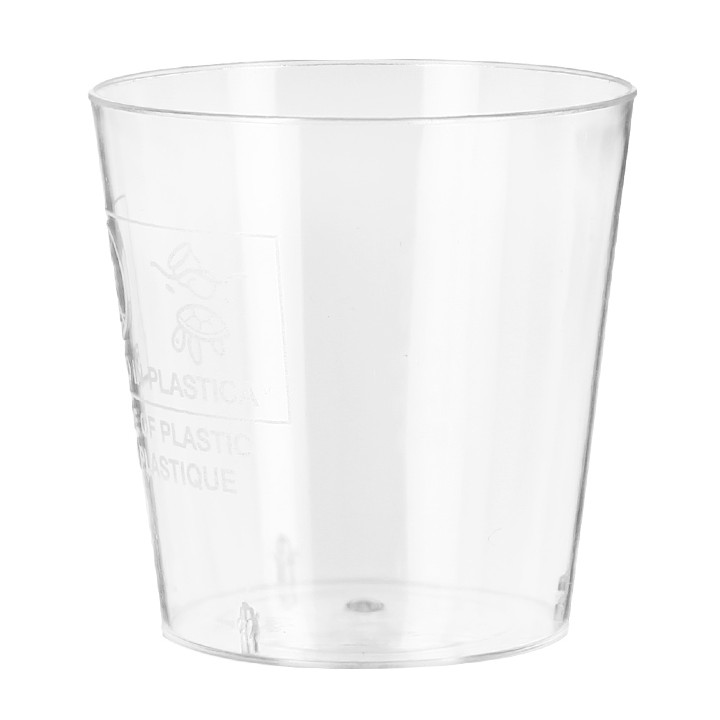 Plastic Shot PS "Moon" Clear 40ml (50 Units) 