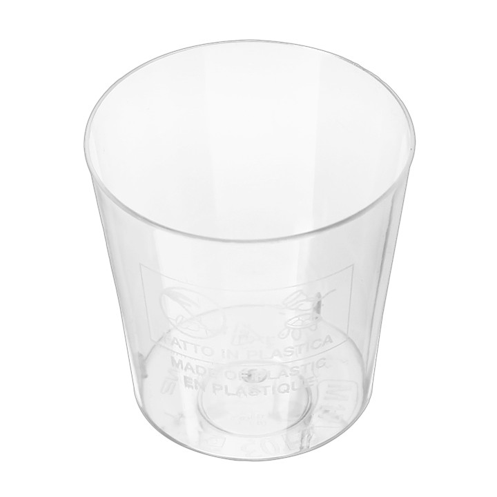 Plastic Shot PS "Moon" Clear 40ml (50 Units) 