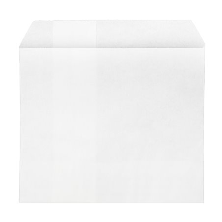 White Greaseproof Chip Pocket 12x12 cm