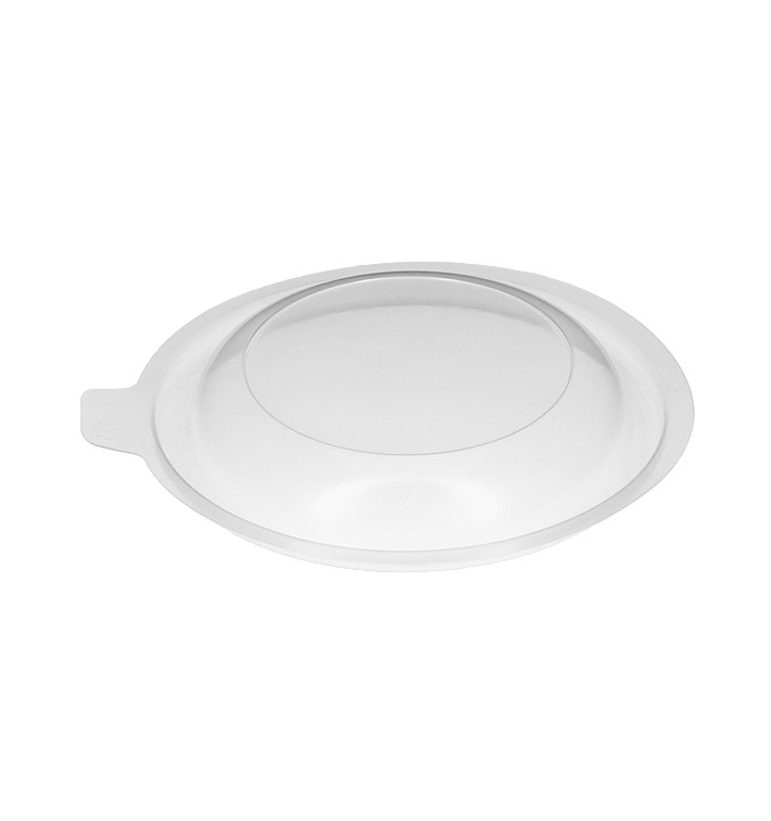 Plastic Lid Translucent Deli Container PP 400ml Ø14,4x1,8cm (100 Units)