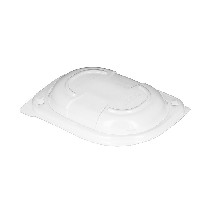 Plastic Lid Translucent Container PP 250/350 and 450ml 14,2x11,1x2cm (20 Units) 