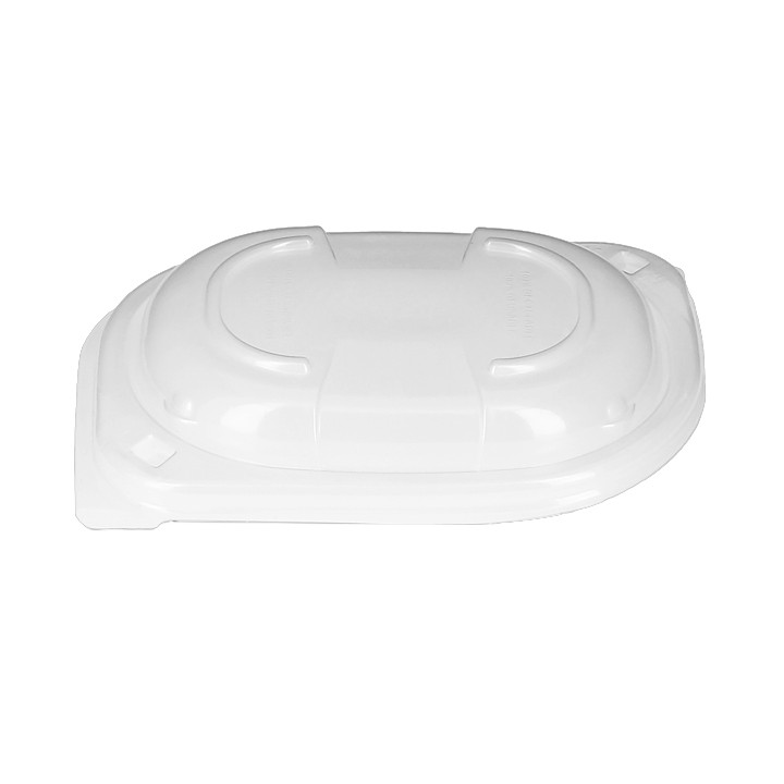 Plastic Lid Translucent Container PP 250/350 and 450ml 14,2x11,1x2cm (20 Units) 