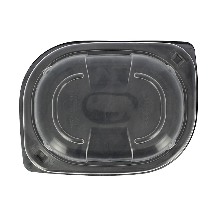 Plastic Lid Translucent Container PP 250/350 and 450ml 14,2x11,1x2cm (20 Units) 