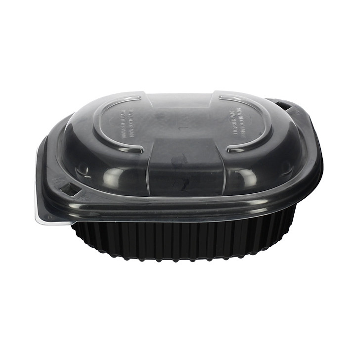Plastic Lid Translucent Container PP 250/350 and 450ml 14,2x11,1x2cm (20 Units) 
