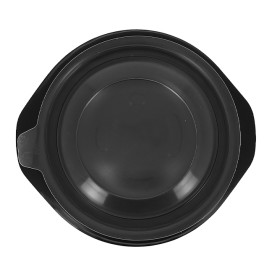 Plastic Lid Translucent Deli Container PP 400ml Ø14,4x1,8cm (100 Units)