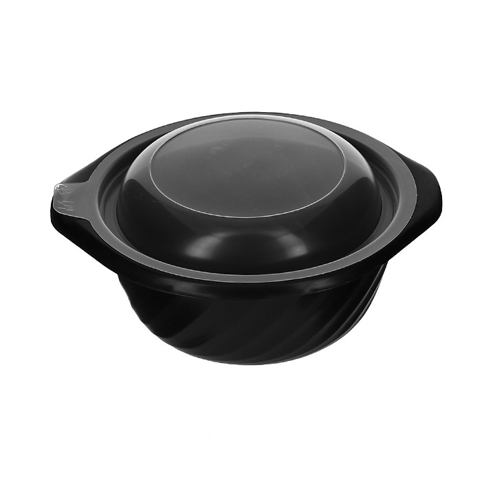 Plastic Lid Translucent Deli Container PP 400ml Ø14,4x1,8cm (600 Units)