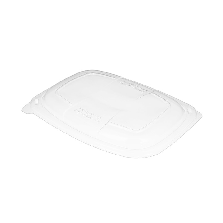 Plastic Lid Translucent Container PP 1050/1250ml 25,5x18,9x2cm (20 Units) 