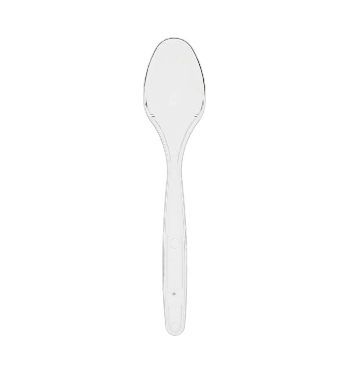 Reusable Teaspoon PS Transparent 125mm (50 Units)