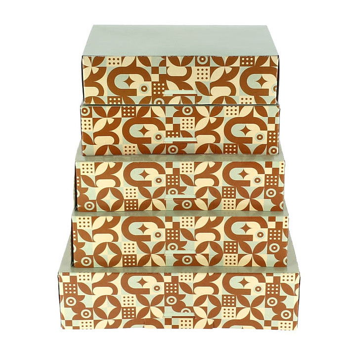 Box for Sweets Mint Chocolate 17x11,5x4,3cm (600 Units)