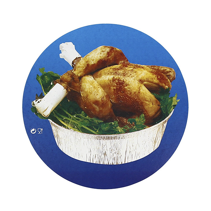 Paper Lid for Roast Chicken Round Shape 1900ml (500 Units)
