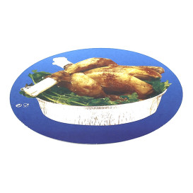 Paper Lid for Foil Pan Round Shape 1900ml (125 Units)  