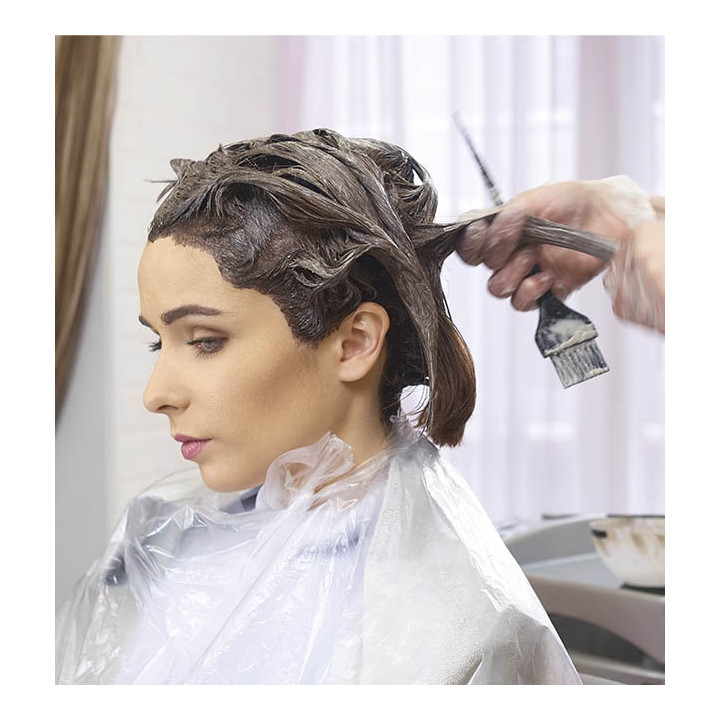 Disposable Plastic Dye Cape PE 83x110cm Clear (1.000 Units)