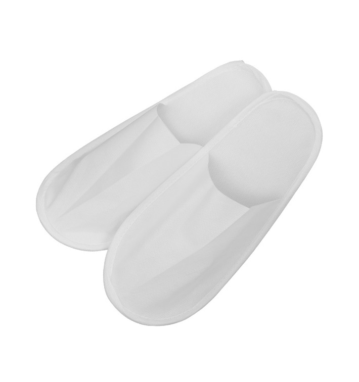 Disposable Slipper TST PP Closed EVA Sole White (200 Pairs)