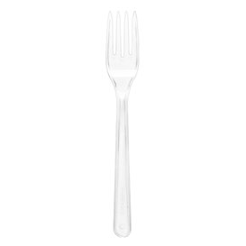 Reusable Plastic PS Fork Transparent 18cm (480 Units)