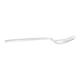 Reusable Plastic PS Fork Transparent 18cm (480 Units)