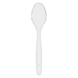 Reusable Plastic PS Teaspoon Transparent 12,5cm (30 Units)
