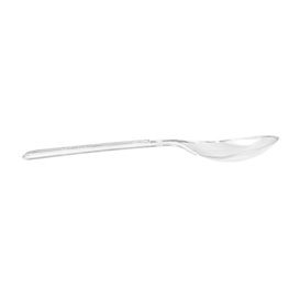 Reusable Plastic PS Teaspoon Transparent 12,5cm (30 Units)