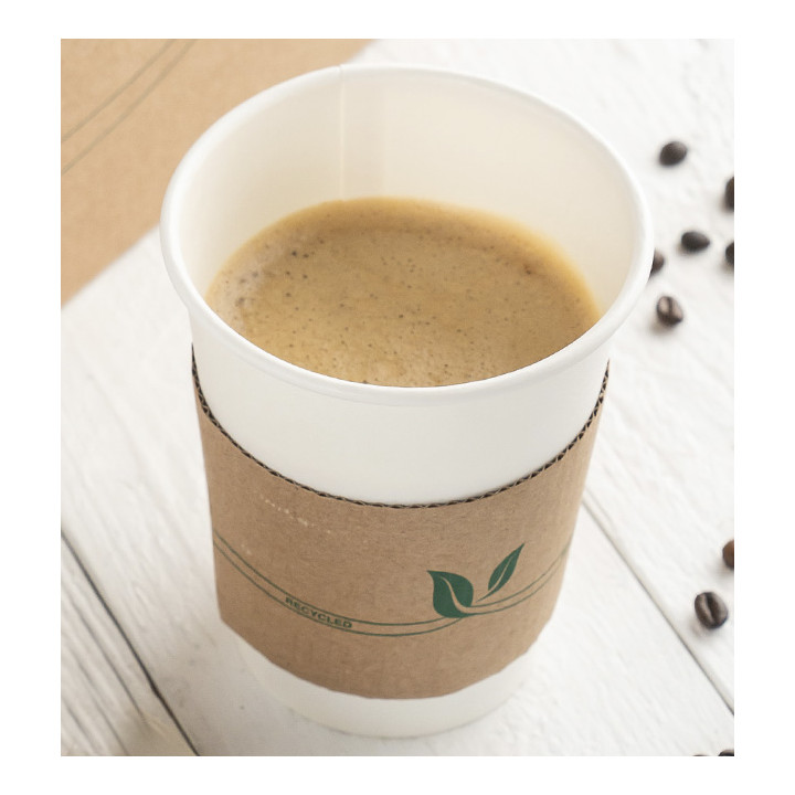 Paper Cup Sleeve Corrugated 12 / 20 Oz (100 Units)