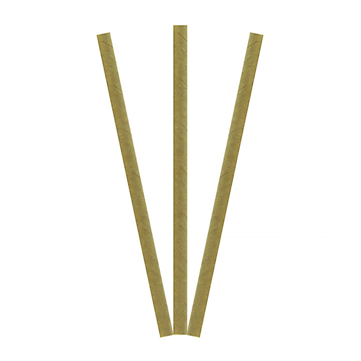 Paper Straw Straight Kraft "Smoothie" Ø0,8cm 19,7cm (3.000 Units)