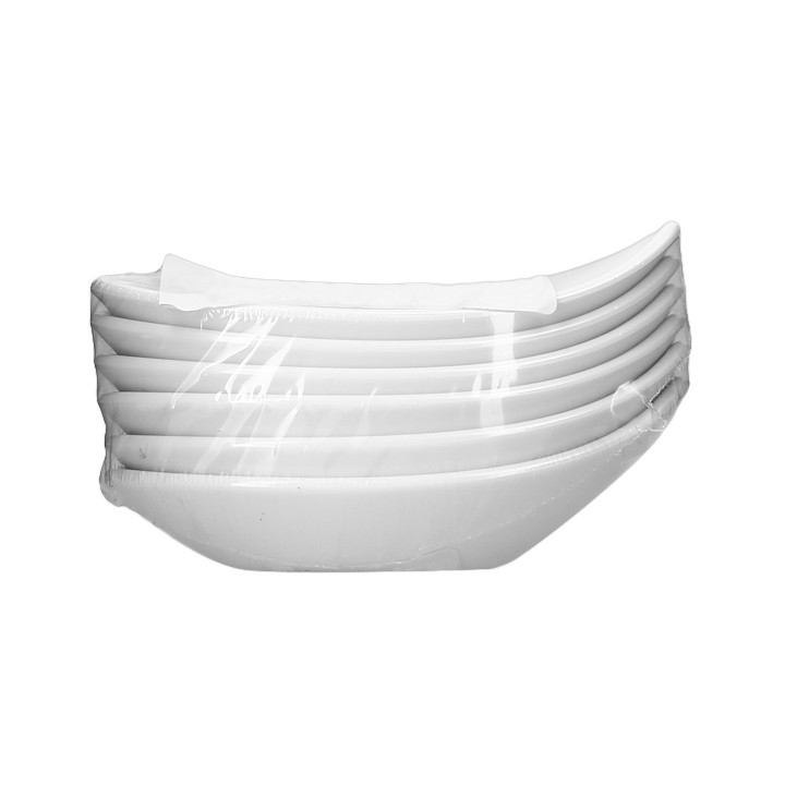Tasting Plastic Bowl Durable SAN "Drop" White 18ml (6 Units) 