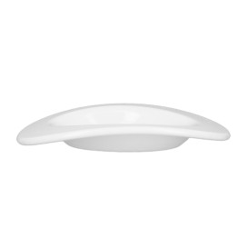 Tasting Plastic Plate Durable SAN "Ellipse" White 10ml (6 Units) 