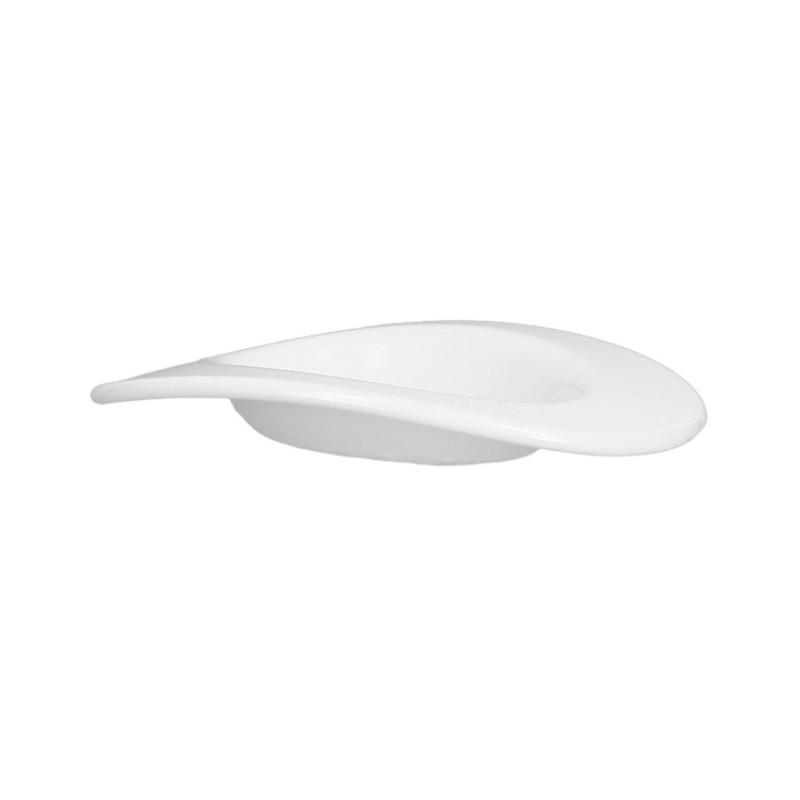 Tasting Plastic Plate Durable SAN "Ellipse" White 10ml (96 Units) 