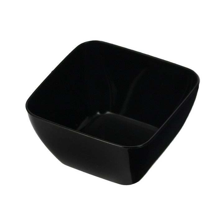 Tasting Plastic Bowl PS Black 5x5x3 cm 75ml (20 Units)