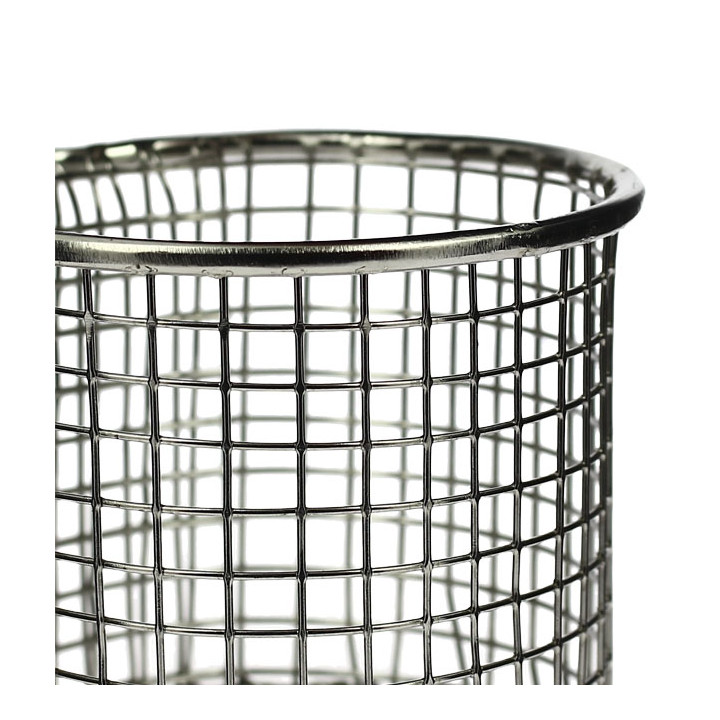 Serving Mini Fryer Container Steel 9,3x8,5cm (6 Units)