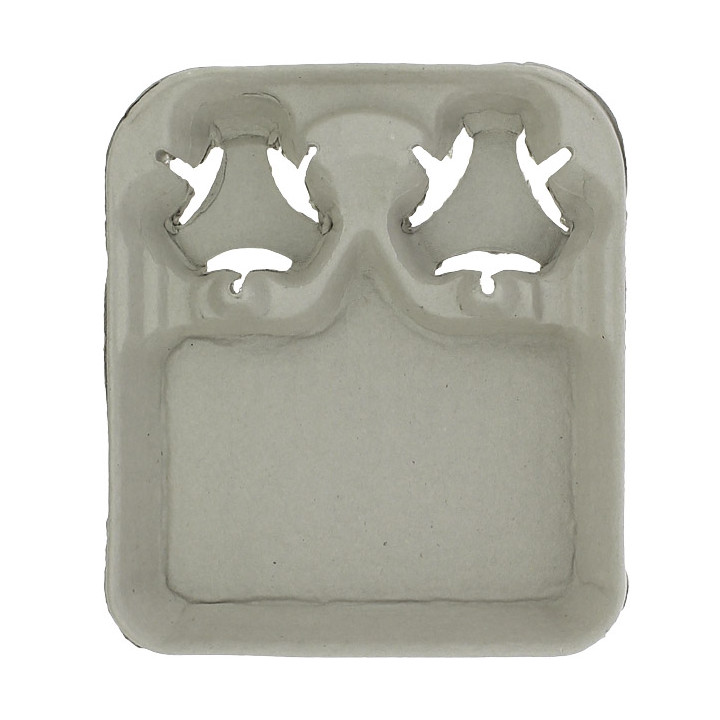 Paper Cup Carrier 2 Slots "Menu" (400 Units)