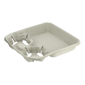 Paper Cup Carrier 2 Slots "Menu" (20 Units)