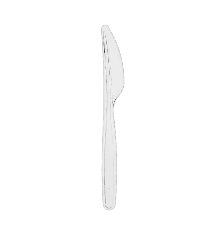 Reusable Knife PS "Diamant" Transparent 180mm (100 Units)