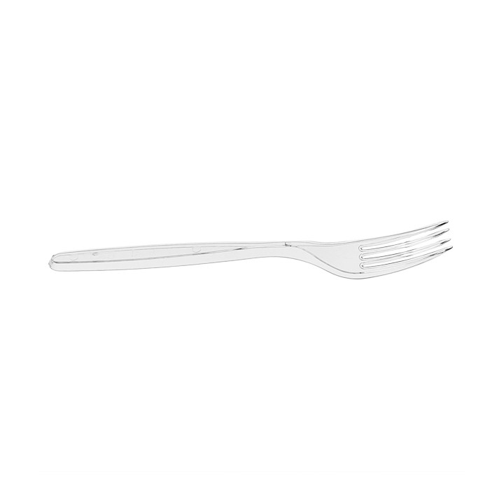 Reusable Fork PS "Diamant" Transparent 180mm (600 Units)