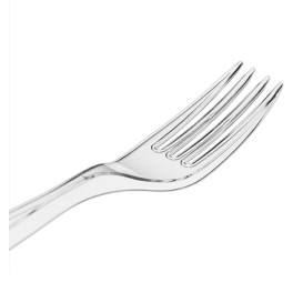 Reusable Fork PS "Diamant" Transparent 180mm (100 Units)