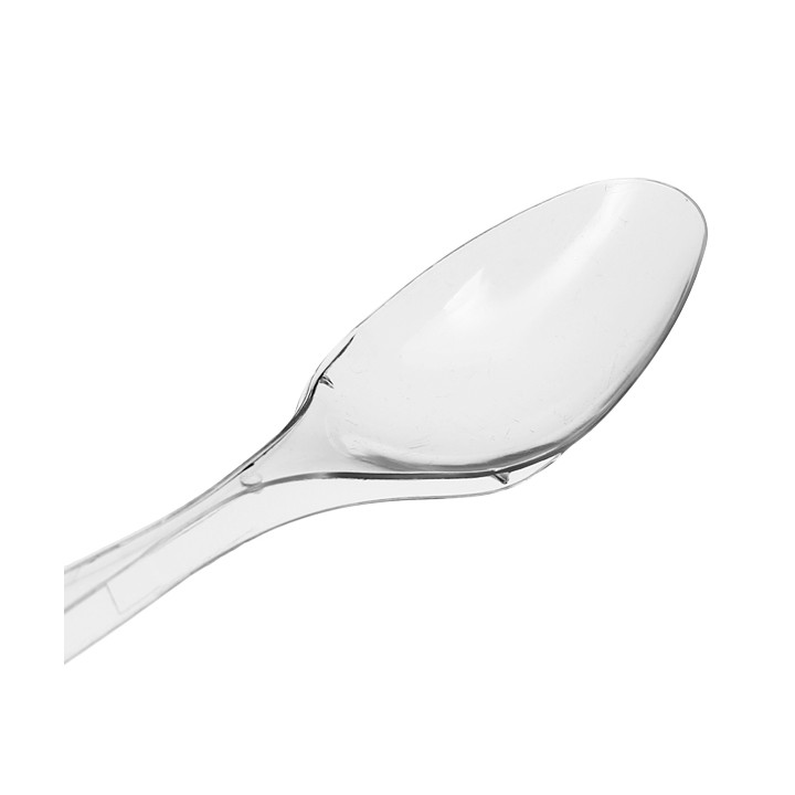Reusable Spoon PS "Diamant" Transparent 180mm (20 Units)