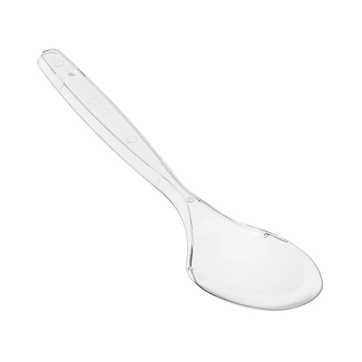 Reusable Spoon PS "Diamant" Transparent 180mm (600 Units)