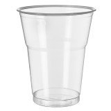 Reusable PS Cup "Diamant" Crystal 300ml Ø8cm (25 Units) 