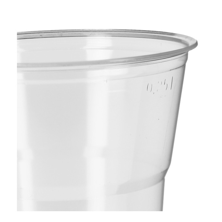 Reusable PS Cup "Diamant" Crystal 300ml Ø8cm (25 Units) 