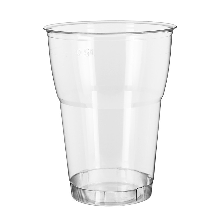 Reusable PS Cup "Diamant" Crystal 600ml Ø9,4cm (250 Units)