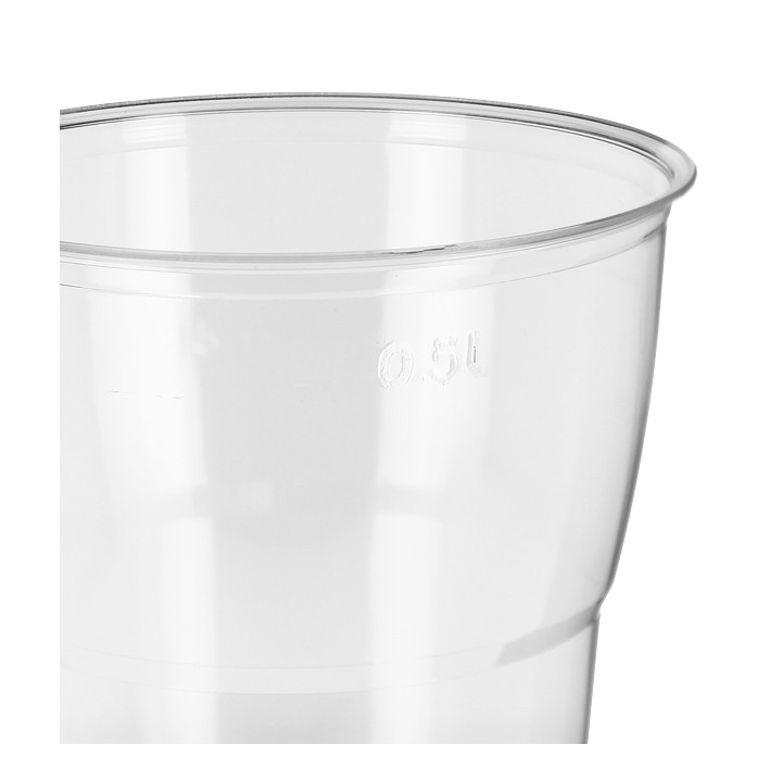 Reusable PS Cup "Diamant" Crystal 600ml Ø9,4cm (25 Units) 