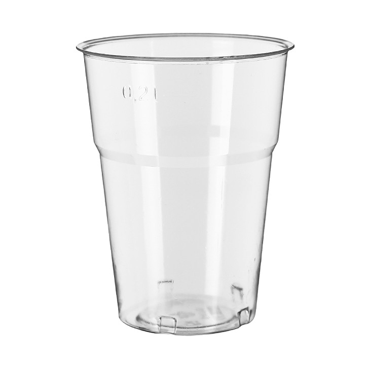 Reusable PS Cup "Diamant" Crystal 250ml Ø7,2cm (50 Units) 