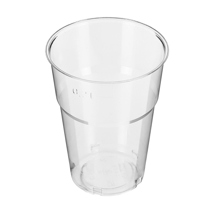 Reusable PS Cup "Diamant" Crystal 250ml Ø7,2cm (50 Units) 