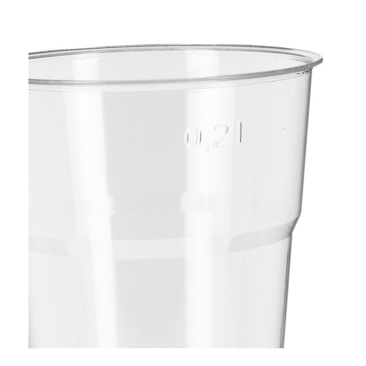 Reusable PS Cup "Diamant" Crystal 250ml Ø7,2cm (50 Units) 