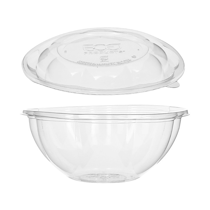 Salad Bowl with Lid PLA 710ml (150 Units)